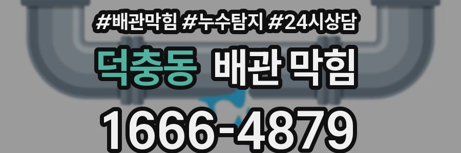 덕충동 배관 막힘