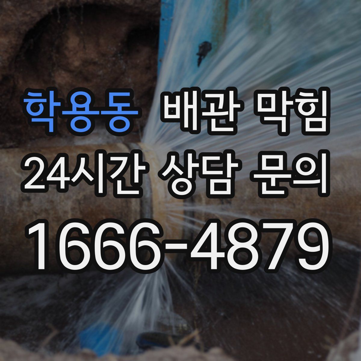 학용동 배관 막힘
