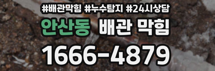 안산동 배관 막힘