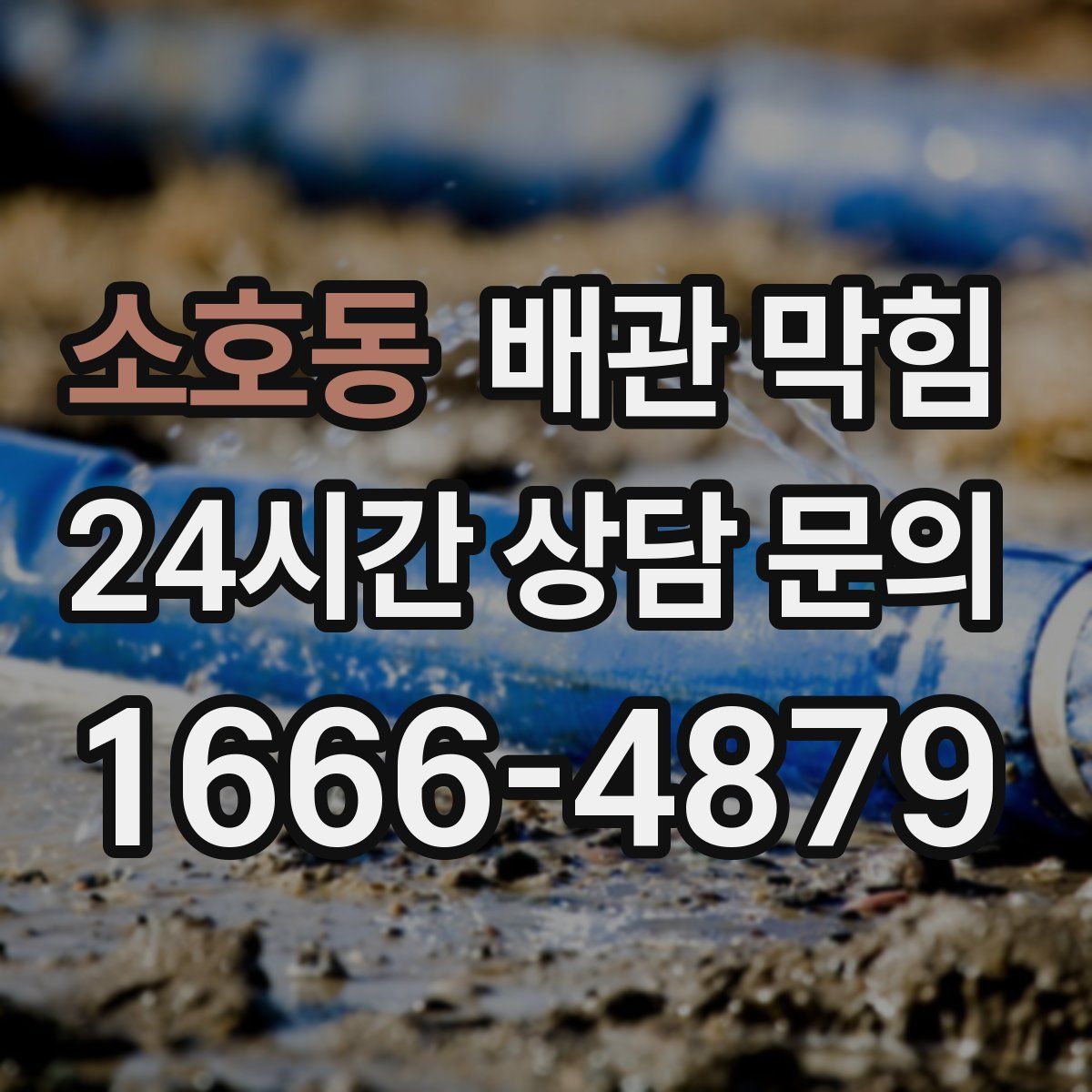 소호동 배관 막힘