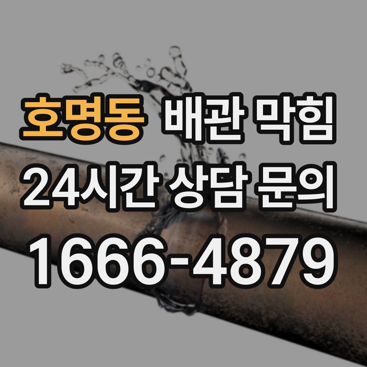 호명동 배관 막힘 배수구에서 쉰 냄새가 올라오는 이유