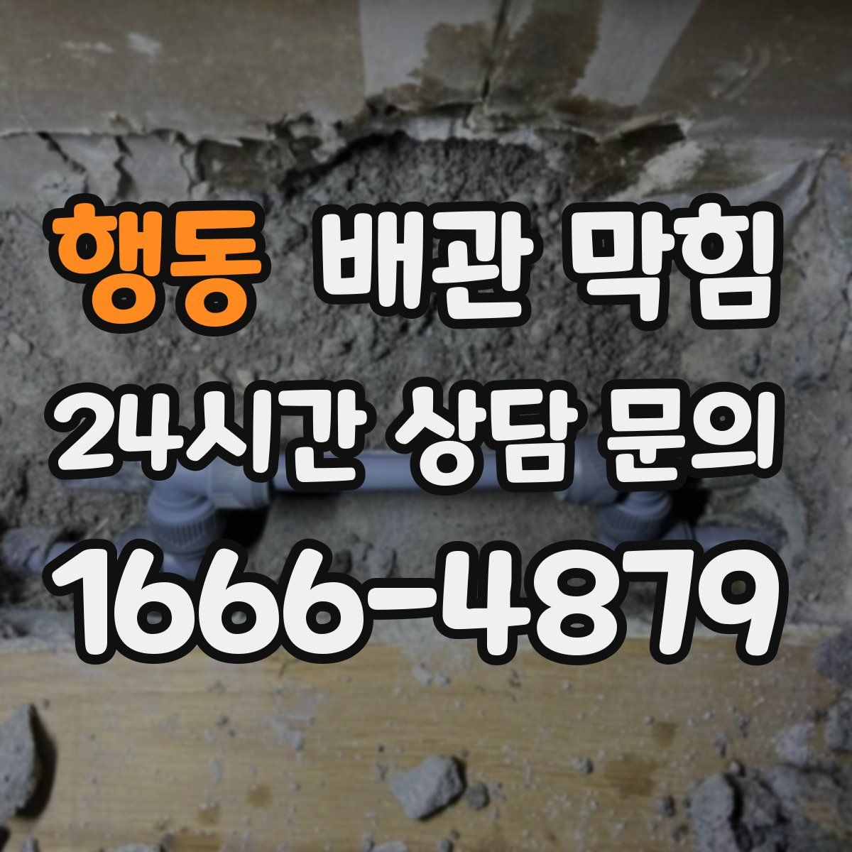 행동 배관 막힘