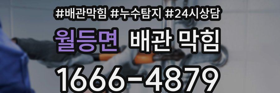 월등면 배관 막힘