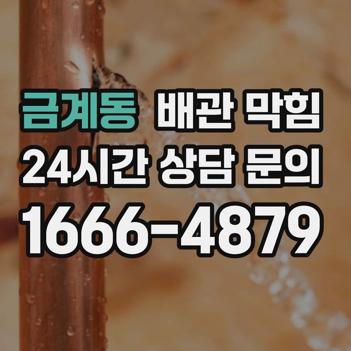 금계동 배관 막힘 배수구에서 퐁 소리가 나면 체크 포인트
