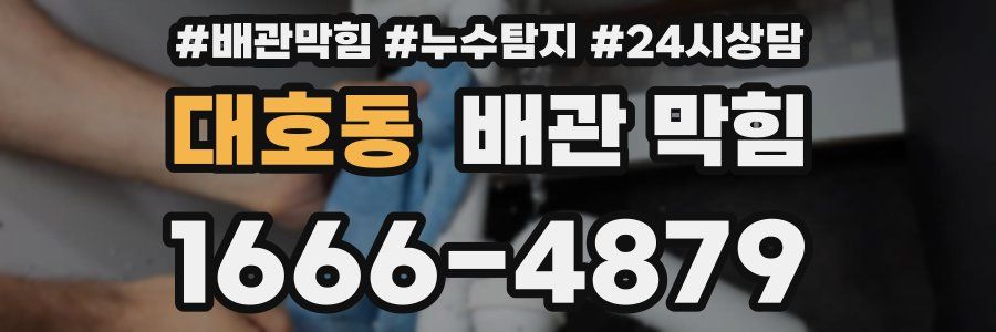 대호동 배관 막힘