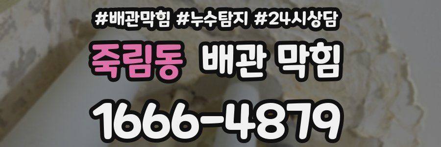 죽림동 배관 막힘