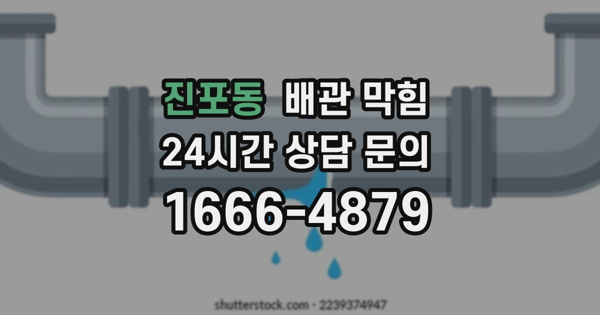 진포동 배관 막힘
