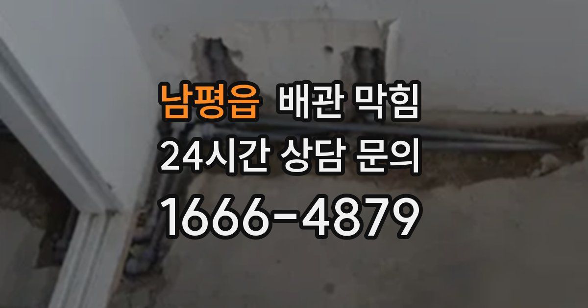 남평읍 배관 막힘