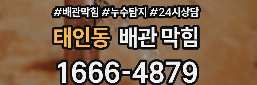 태인동 배관 막힘