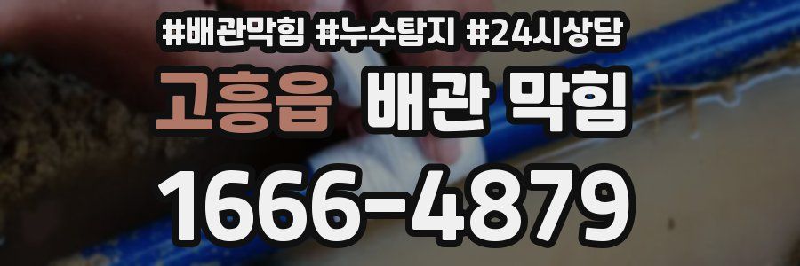 고흥읍 배관 막힘