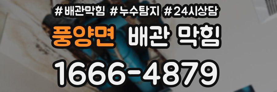 풍양면 배관 막힘