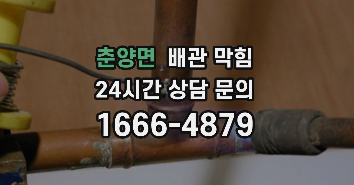 춘양면 배관 막힘