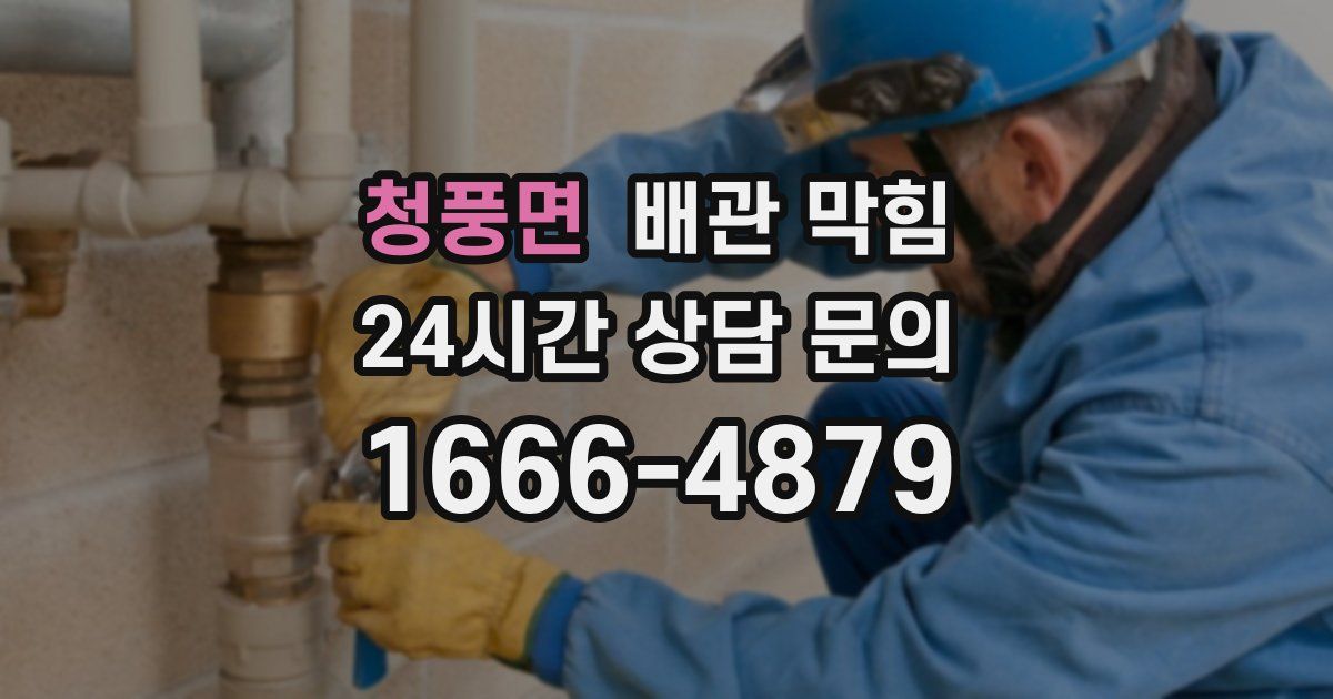청풍면 배관 막힘