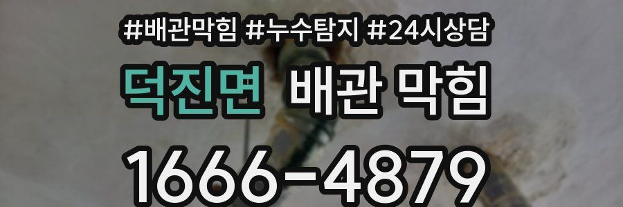 덕진면 배관 막힘
