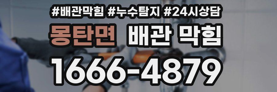 몽탄면 배관 막힘