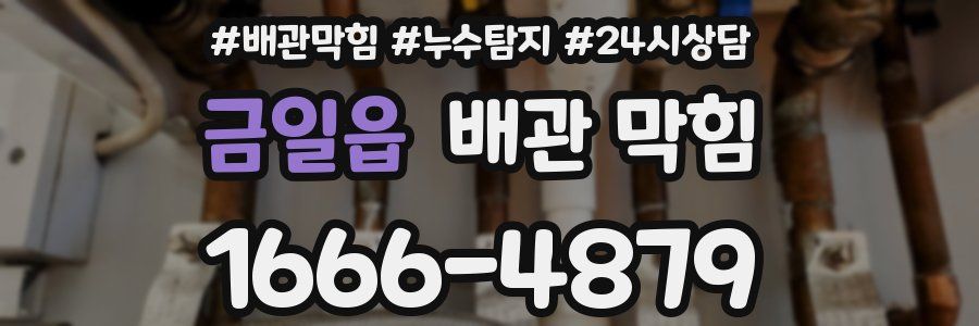 금일읍 배관 막힘