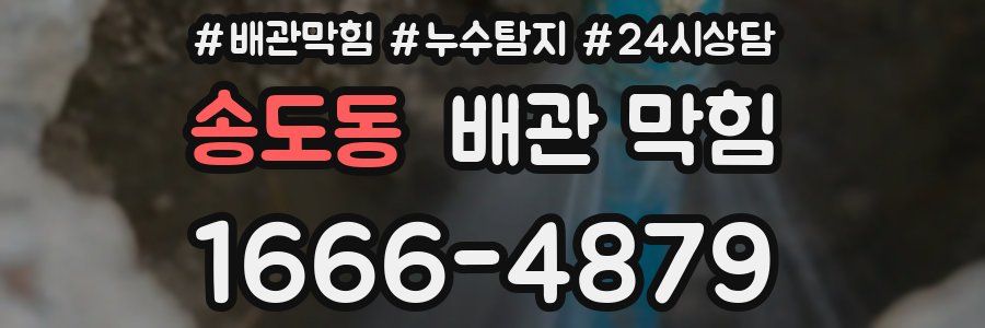 송도동 배관 막힘