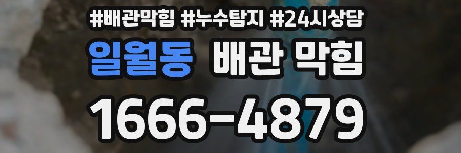 일월동 배관 막힘