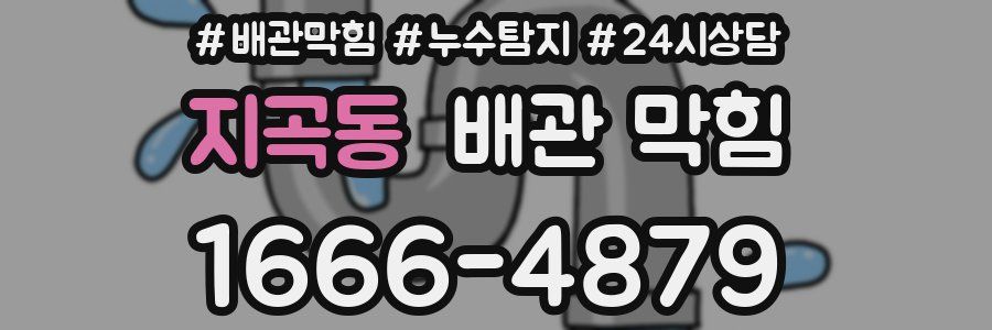 지곡동 배관 막힘