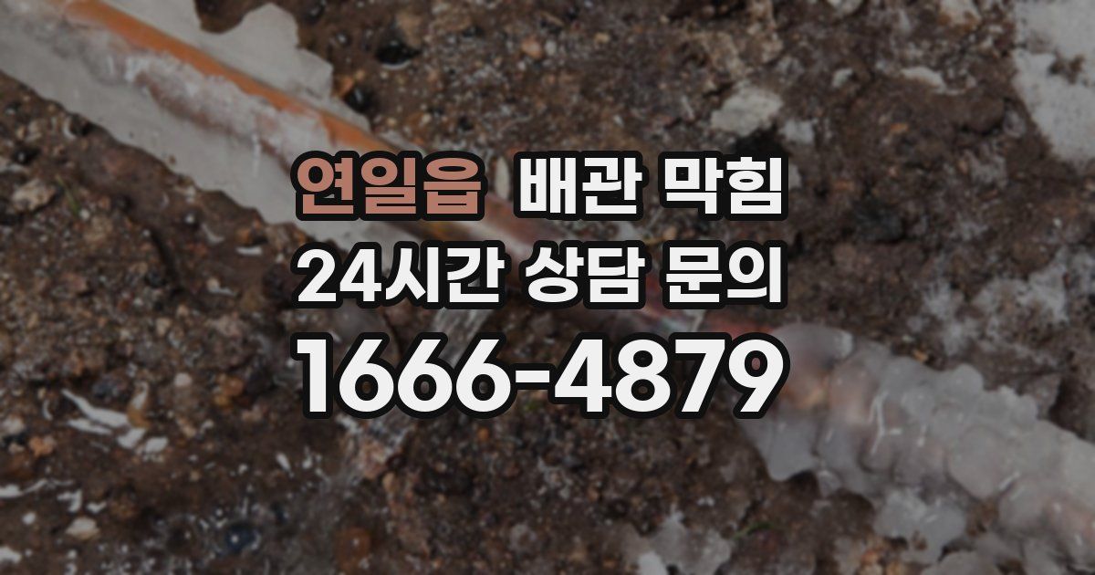 연일읍 배관 막힘