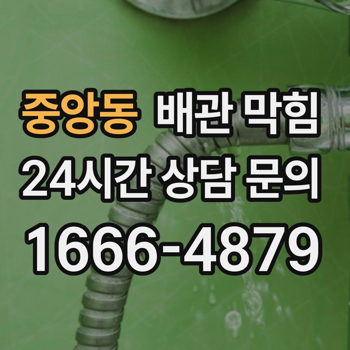 중앙동 배관 막힘