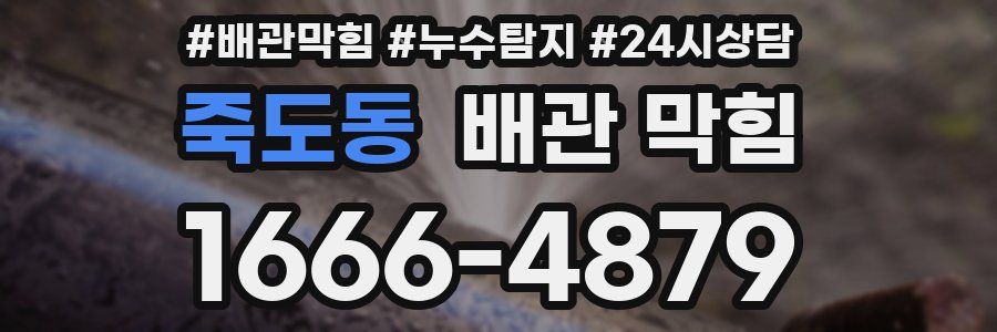 죽도동 배관 막힘