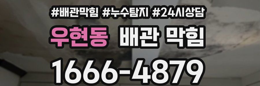 우현동 배관 막힘