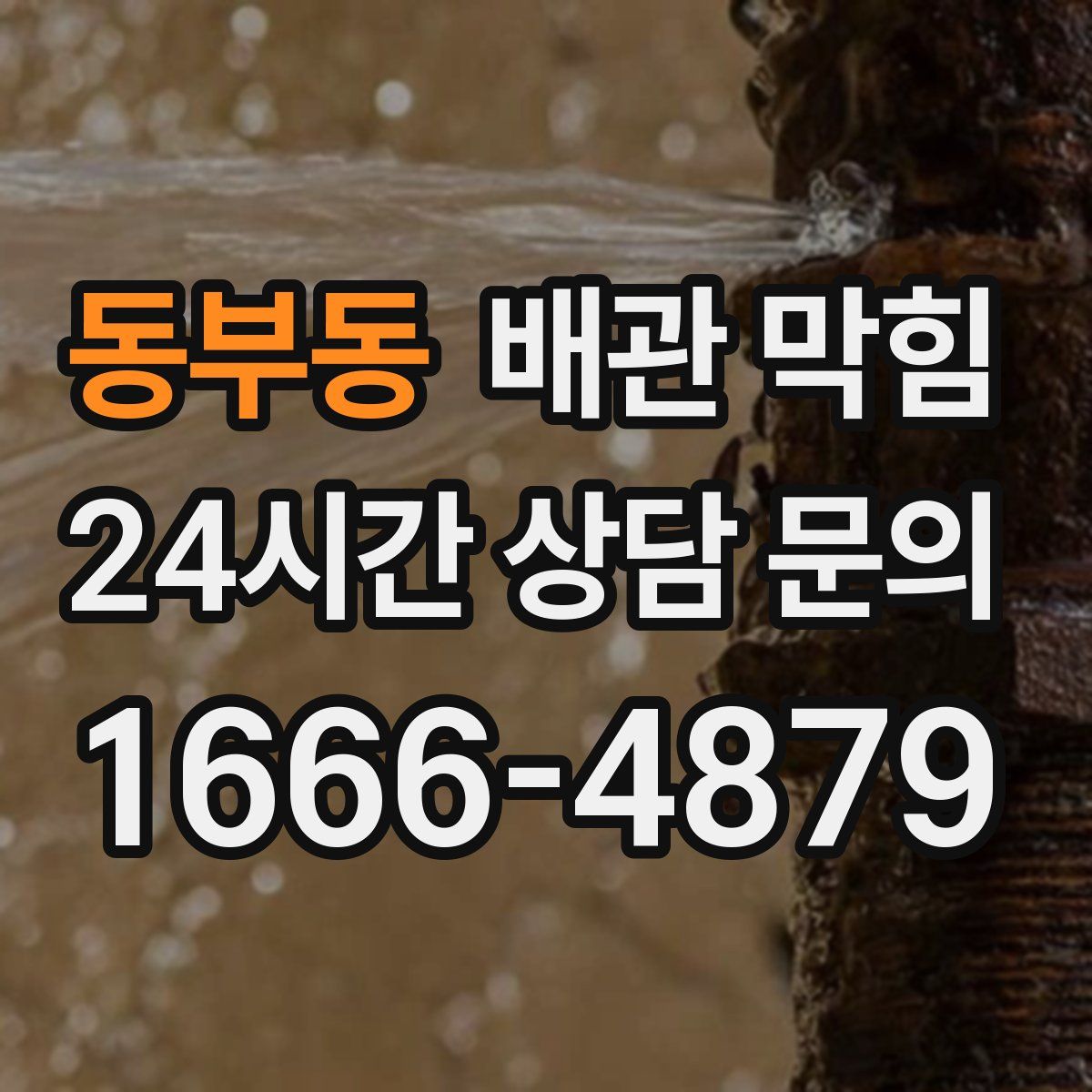 동부동 배관 막힘