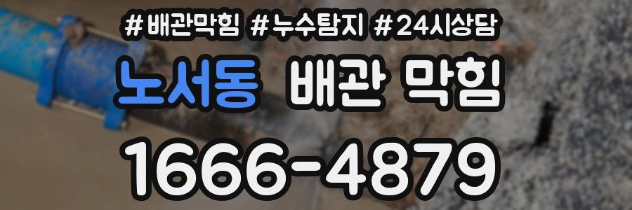 노서동 배관 막힘