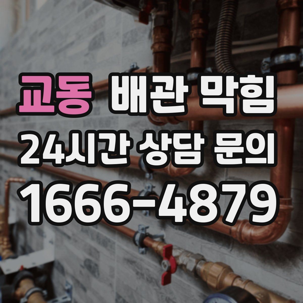 교동 배관 막힘 바닥이 젖어 있으면 단순 막힘이 아닐 수 있어요