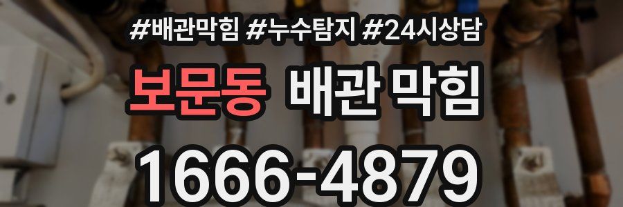 보문동 배관 막힘