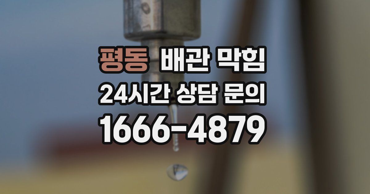 평동 배관 막힘