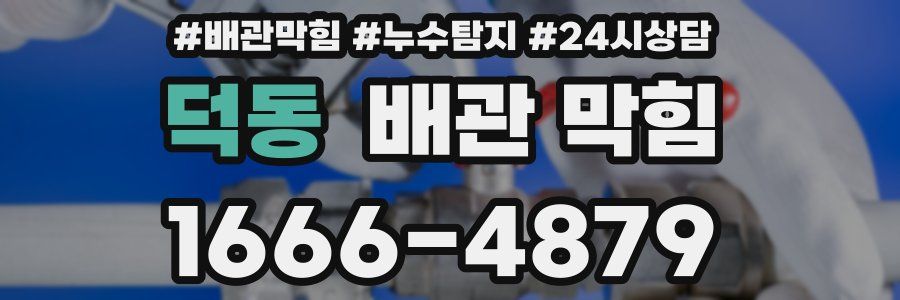 덕동 배관 막힘