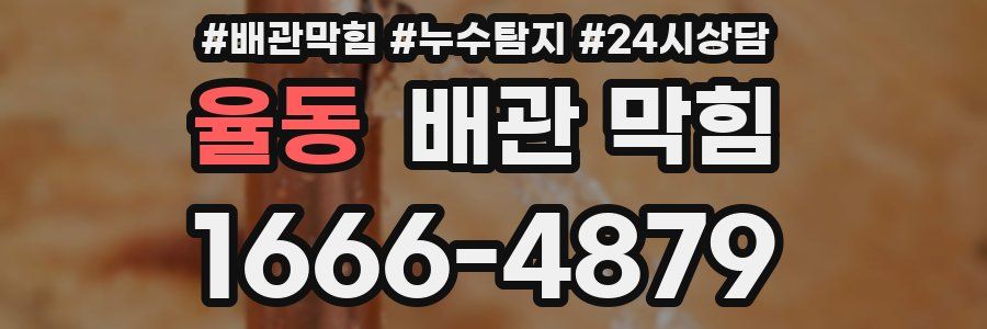 율동 배관 막힘