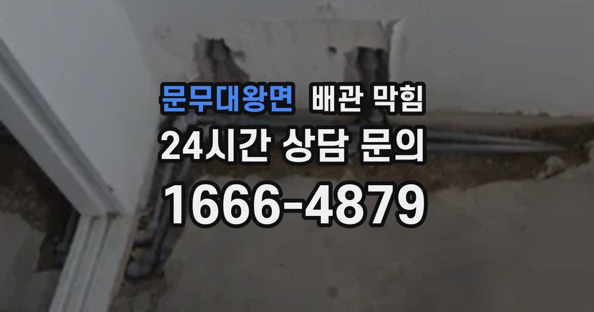문무대왕면 배관 막힘