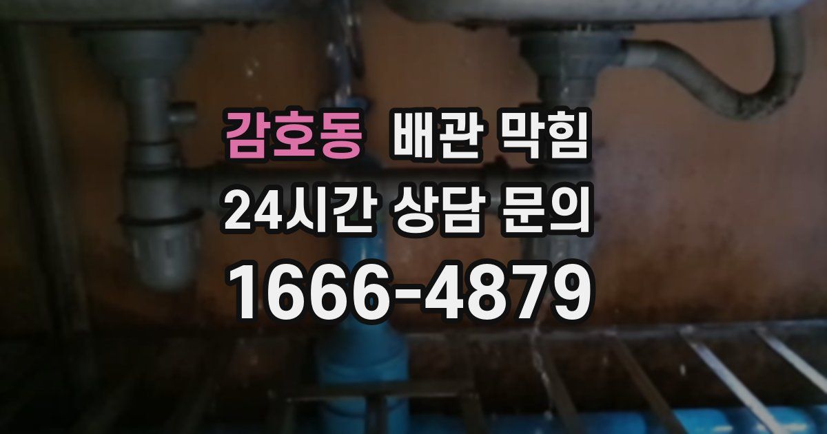 감호동 배관 막힘