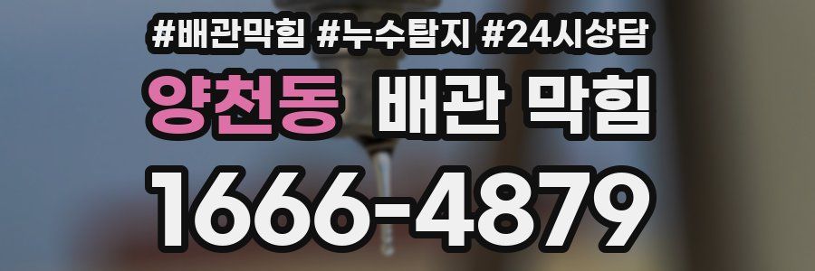 양천동 배관 막힘