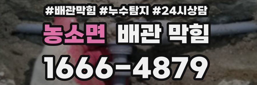 농소면 배관 막힘