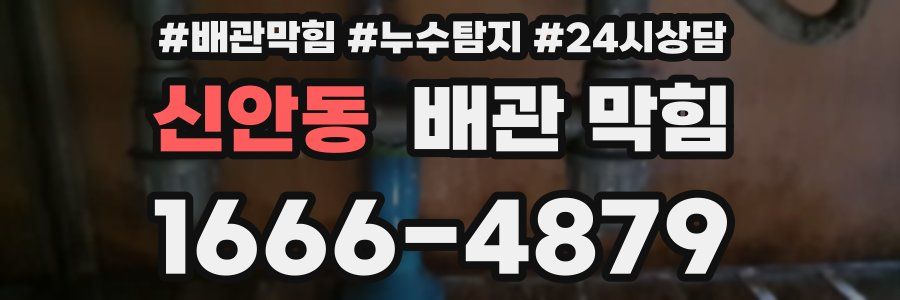 신안동 배관 막힘