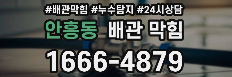 안흥동 배관 막힘