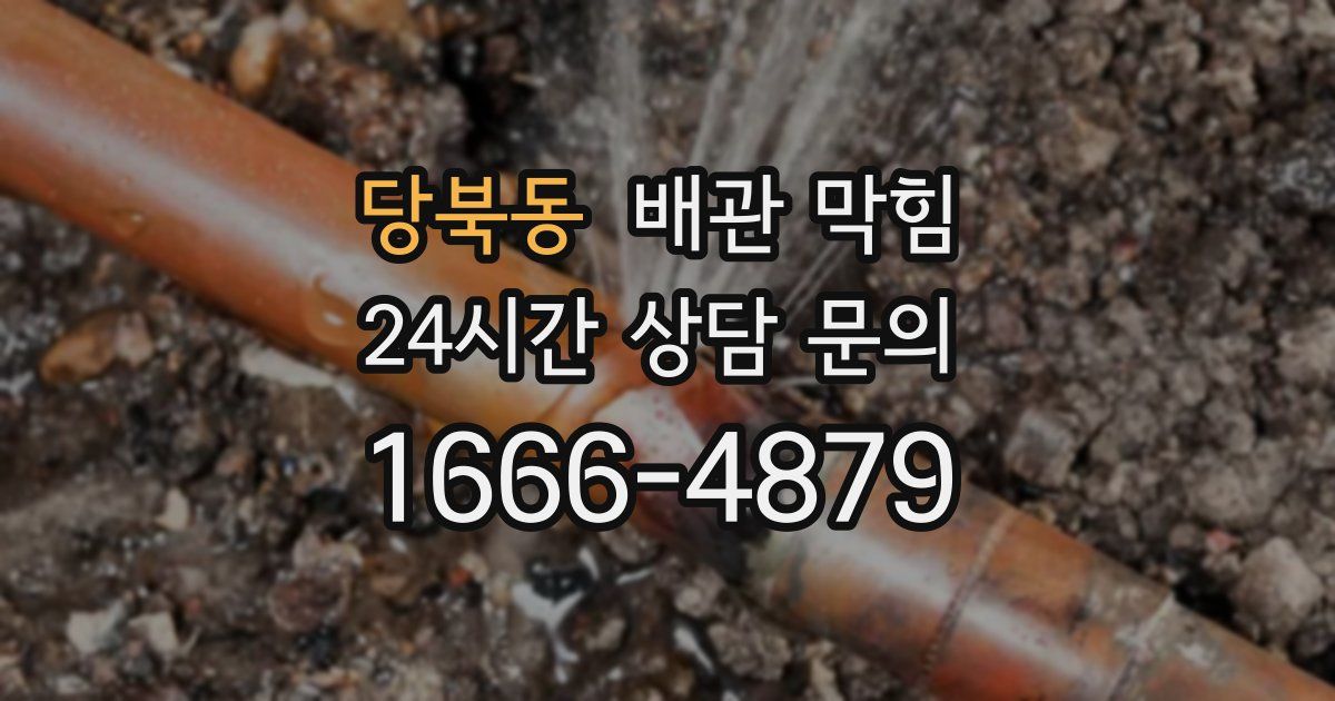 당북동 배관 막힘