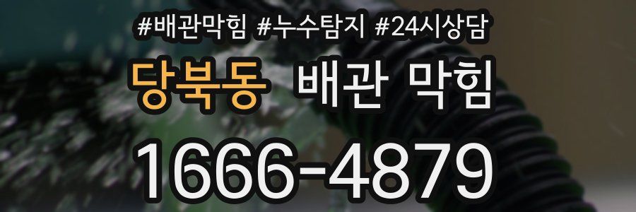 당북동 배관 막힘