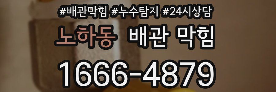 노하동 배관 막힘