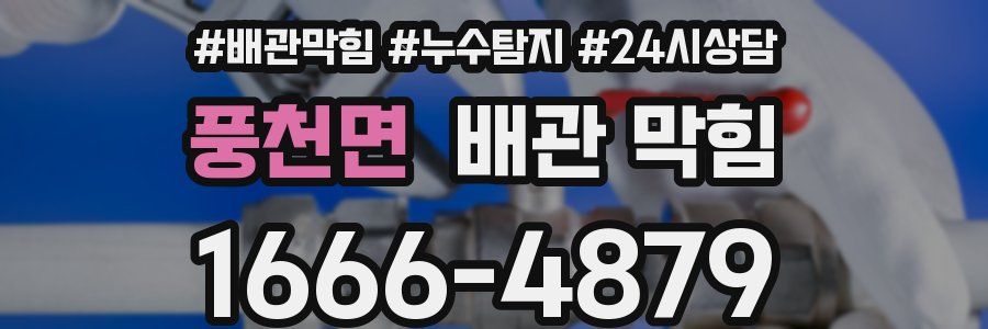 풍천면 배관 막힘