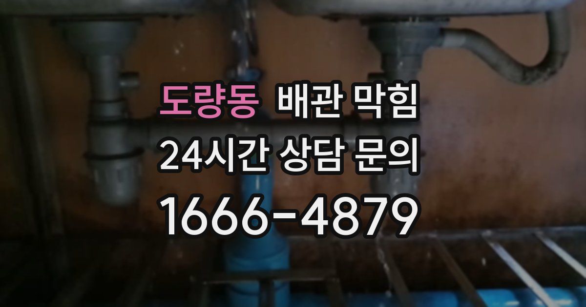 도량동 배관 막힘