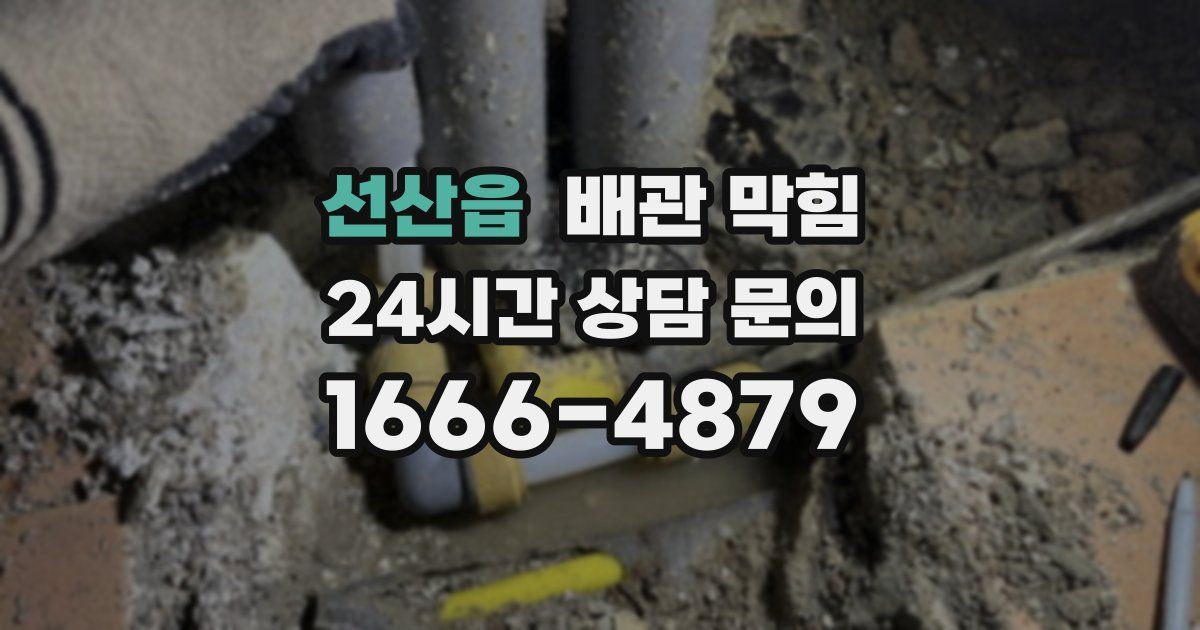 선산읍 배관 막힘