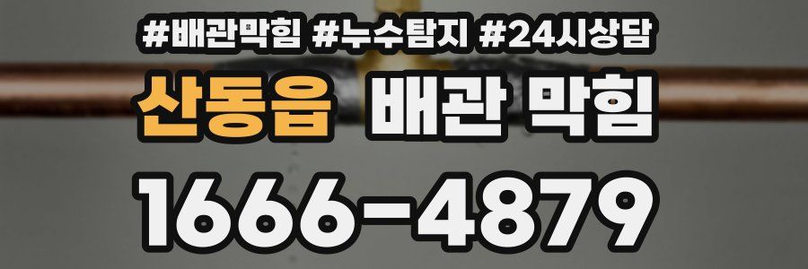 산동읍 배관 막힘