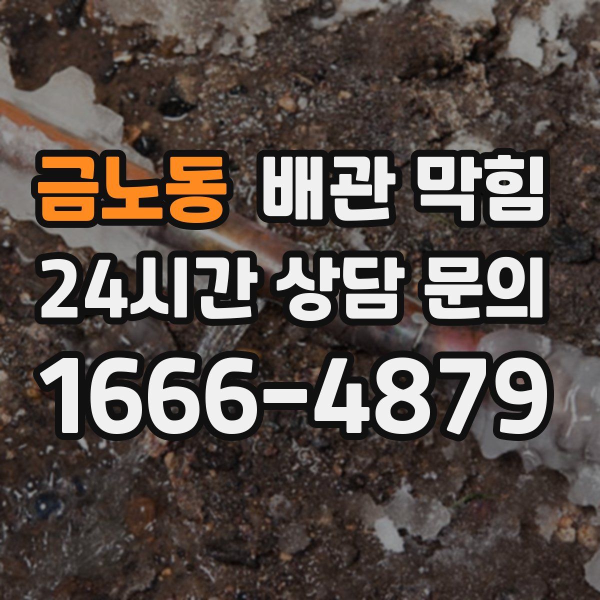 금노동 배관 막힘