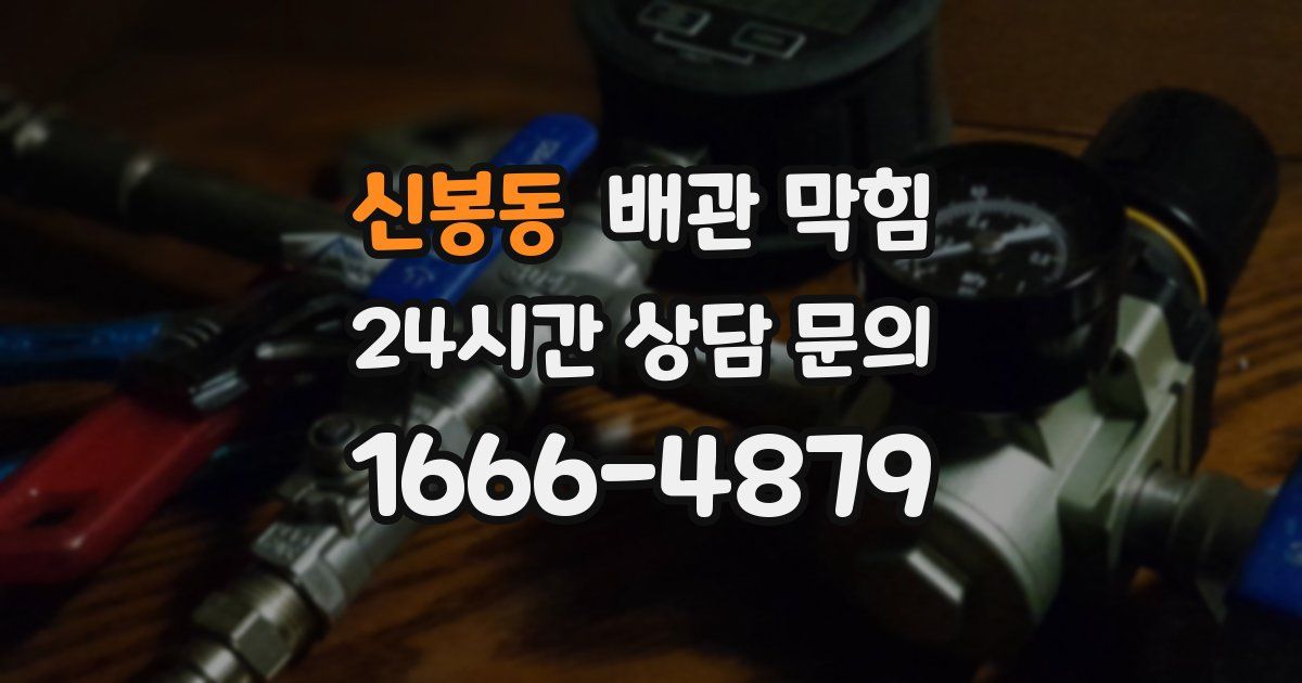 신봉동 배관 막힘