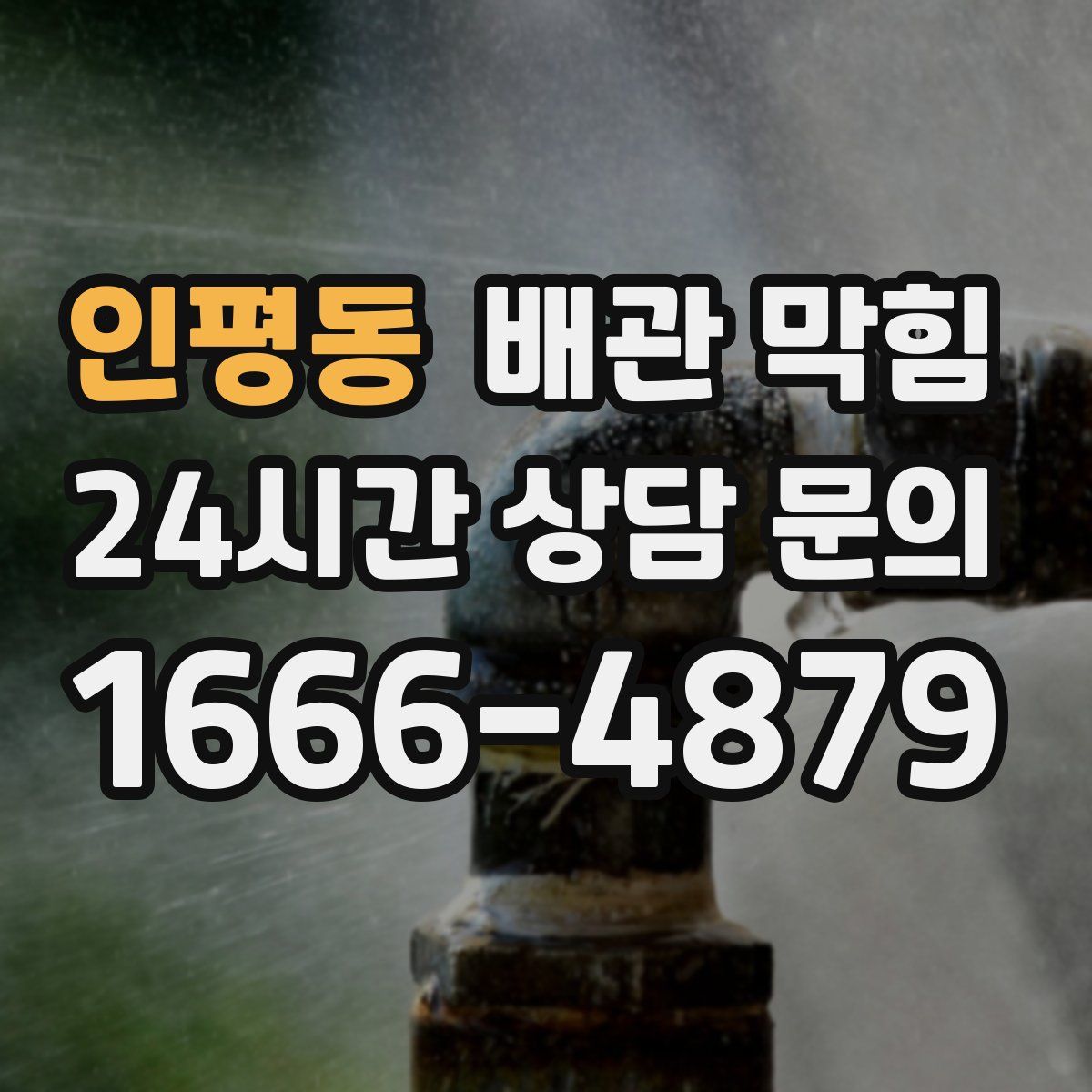 인평동 배관 막힘